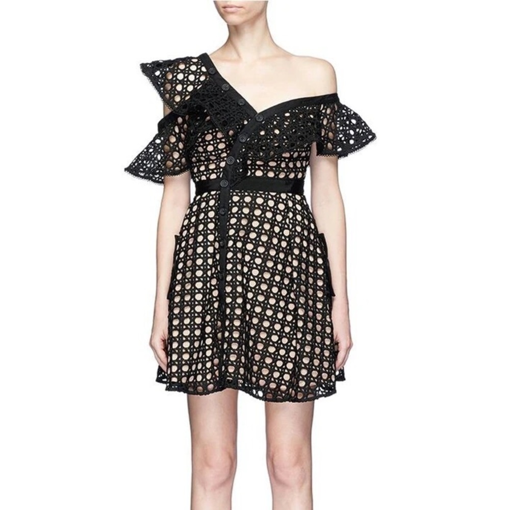 Self-portrait iconic cannage dress size8 - Picture 2 of 6
